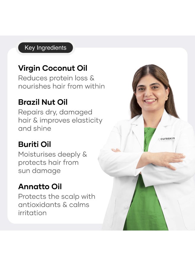 Cureskin Follicular Hair Oil | Nourishes & Strengthens with Annatto, Buriti, Brazil Nut and Coconut Oil (100 ml) - Image 3
